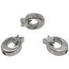 Silver Plated 13x19mm Textured Moon and Star Bead - Sold Individually