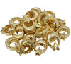 Gold Plated 13x19mm Textured Moon and Star Bead - Sold Individually