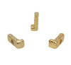 Gold Plated 13mm Textured Alphabet Bead - J