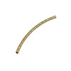 24K Gold Plated Brass 1.5x29mm Curved Tube