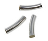Sterling Silver Plated 35x8mm Curved Tube