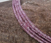 Sapphire Pink Polished 2-4mm Faceted Tire - Graduated