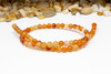 Orange Cracked Agate Polished 6mm Round