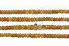 Ethiopian Opal Polished 3-6mm Golden Faceted Rondelle - Graduated