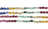 Multi Sapphire 6-9mm Banded Smooth Oval - 2 Strands
