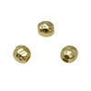 Gold Plated Satin 8mm Faceted Round Bead