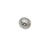 Silver Plated Satin 8mm Faceted Round Bead