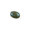 Czech Glass 12x14mm Kiwi Bead - Sky Blue with Picasso Finish