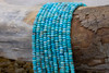 Kingman Turquoise Polished 2x4mm Rondelle