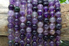 Natural Purple Fluorite Polished 10mm Round