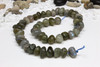 Labradorite Polished 9-14mm Nugget - Center Drilled