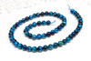 Tiger Eye A Grade Polished teal Blue Dyed 6mm Round