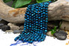 Tiger Eye A Grade Polished Teal Blue Dyed 12mm Round
