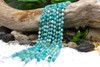 Brazil Amazonite Polished 8mm Faceted Energy Tube