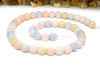 Natural Jade Polished Dyed Pastel Mix 8mm Round