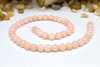 Natural Jade Polished Dyed Pastel Pink 8mm Round