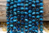 Tiger Eye A Grade Dyed Teal Blue Polished 10mm Round