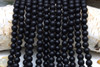 Black Onyx A Grade Matte With Oil 6mm Round - 2mm Large Hole