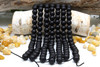 Black Onyx A Grade Matte With Oil 10mm Round - 2mm Large Hole