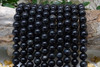 Black Obsidian Polished 12mm Round - 2mm Large Hole