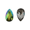 Swarovski 6106 22mm Pendant Pear drop - Scarab Green