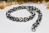 Tibetan Agate Polished Black / White 3 Eye 10mm Round