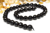 Black Tourmaline Polished 10mm Faceted Round