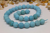 Blue Howlite Matte 12mm Round