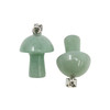 Green Aventurine Polished 16x20mm Mushroom Charm