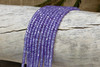 Violet Zircon CZ AA Grade Polished 2x3mm Faceted Rondelle