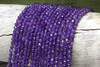 Amethyst 4mm Faceted Round Polished