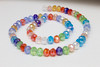 Glass Crystal Polished 6x8mm Faceted Rondel - Color Mix