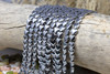 Rhodium Plated Hematite Polished 8mm Heart