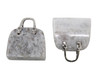Bamboo Leaf Jasper Polished 24x27mm Purse Charm