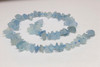 Aquamarine Polished 10-13mm Rough Chips - Top Drilled