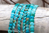 Elisa Turquoise Polished 9mm Flat Drill Coin