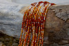 Carnelian Polished 3mm Banded Faceted Round