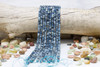 Aquamarine Polished Multi Color 6x4mm Faceted Rondelle