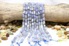 Blue Lace Agate Polished 8x10-12mm Faceted Cylinder