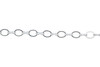 Silver 5.4x4.4mm Oval & 5.2x3mm Figure 8 Chain - Sold By 6 Inches