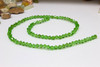 Glass Crystal Polished 4mm Bicone - Deep Green