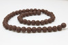 Lava Rock Brown 8mm Round