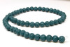 Lava Rock Dark Teal 8mm Round