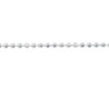 Silver 1mm Diamond cut Ball Chain - Sold By 6 Inches