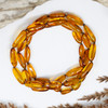 Baltic Amber Cognac 6x10-7x18mm Oval Nugget - 21" Strand