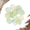 New Jade Polished 14mm Flower Coin
