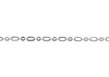 Silver 4x2mm Oval link Chain - Sold By 6 Inches
