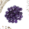 Amethyst 8mm Carved Flower