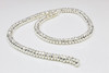 Sterling Silver Plated Hematite Polished 2x6mm Faceted Rondelle