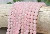 Rose Quartz Polished 8mm Faceted Round